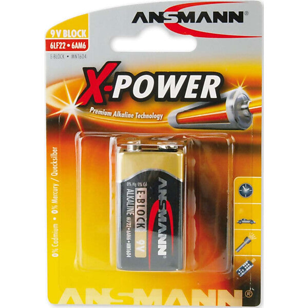 ANSMANN Batterie 9V Block X-Power 5015643 Bli